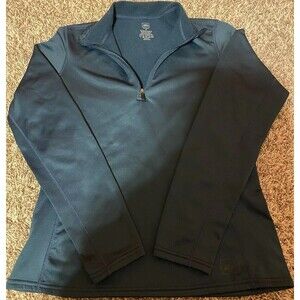 REI Blue Long Sleeve Quarter Zip Up Jacket Womens Light Weight Size Medium